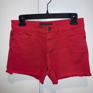 Rock & Republic Red Shorts Size 2